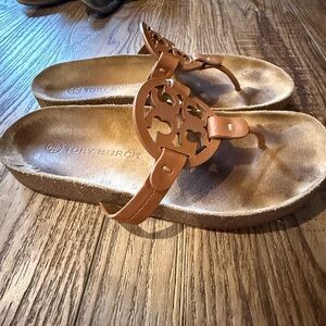 Tory Burch Women's Brown Slide Sandals